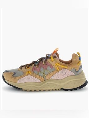 NWT Flower Mountain Yamabushi Sneaker in Cognac-Taupe-Pink
